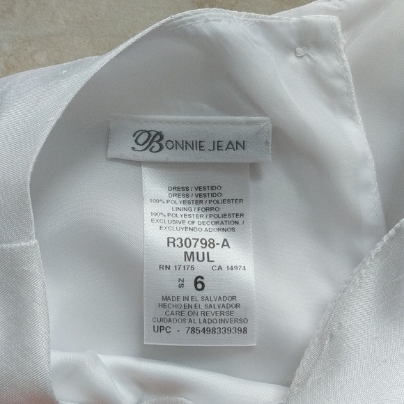 Girl size 6 green pink white spring summer dress - Picture 4 of 6